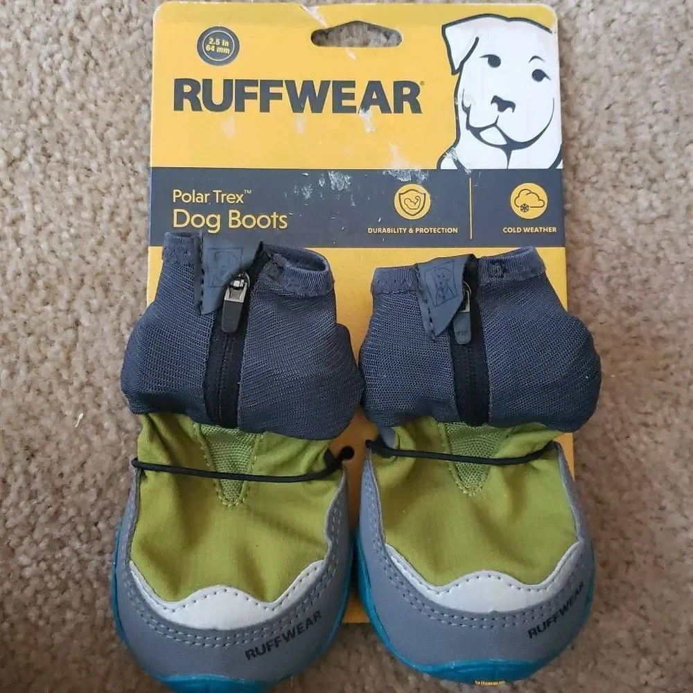 Ruffwear Polar Trex Dog Cold Weather Boots Forest Green Size 2.5 inches - Picture 1 of 4